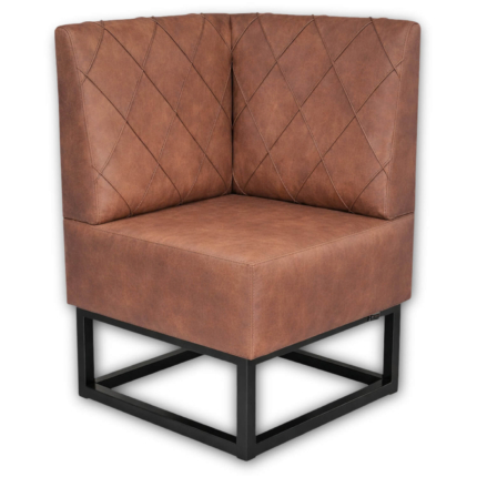 Horeca-Hoek-Eetbank-TROJE-Cognac-Vintage-Microvezel