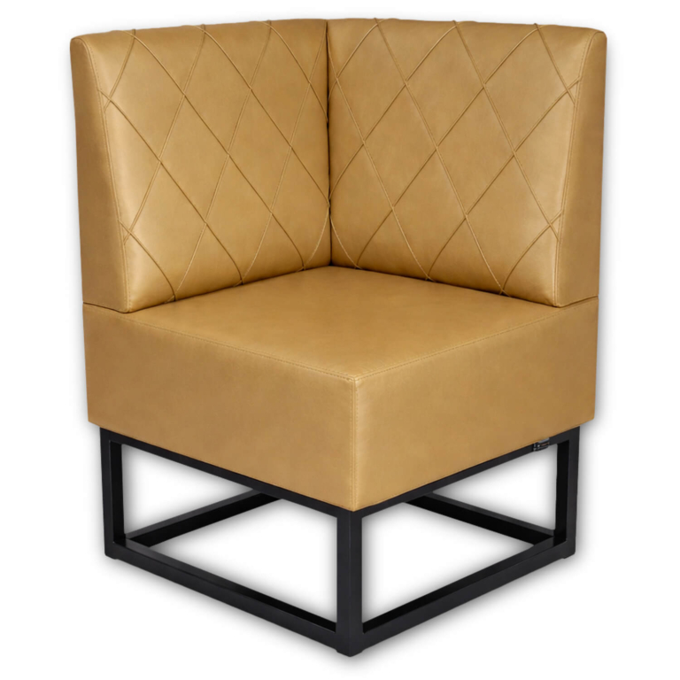 Horeca-Hoek-Eetbank-TROJE-Goud-Kunstleer