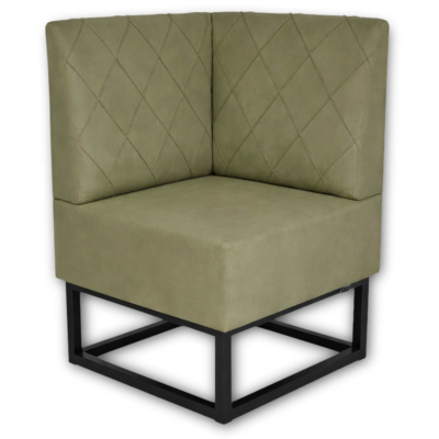 Horeca-Hoek-Eetbank-TROJE-Groen-Velvet-Fluweel