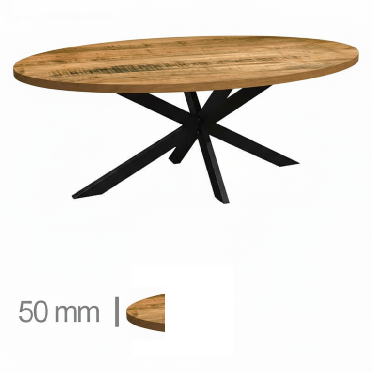 Horeca-Ovale-Eettafel-Met-Onderstel-ZIGGY-MANGO