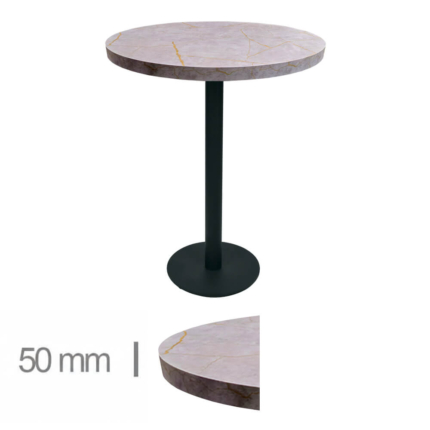 Horeca-Ronde-Statafel-Met-Onderstel-DUBLIN-GREY-CASPIO-R70-Hoogte-113cm