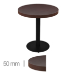 Horeca-Ronde-Tafel-Met-Onderstel-DUBLIN-WENGE-Ø60-cm