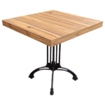 Table de Restaurant Avec Pied - DUBLIN 302 OAK - 60x60 cm – Image 5