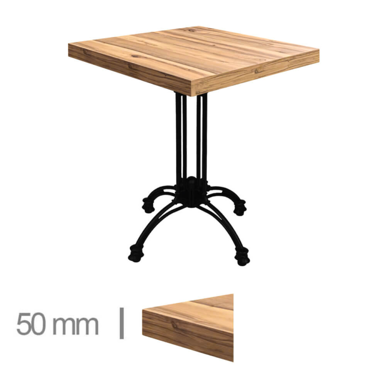Horeca-Tafel-Met-Onderstel-DUBLIN 302-OAK-60x60 cm