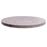 Horeca-Tafelblad-DUBLIN-GREY-CASPIO-R70-5cm-Dik