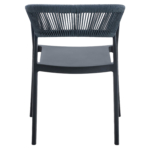 Terrasstoel-CECILE-Armleuning-Stapelbaar-Blauw-Kunststof-Touw-A