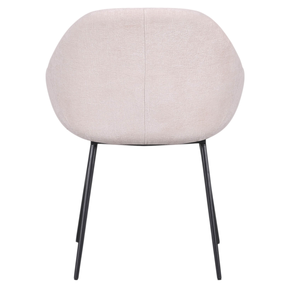 Chaise de Restaurant Avec Accoudoirs - OSLO - Tissu Crème – Image 3