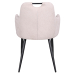 Horeca Armstoel - VICTORIA - Creme Stof - Afbeelding 4