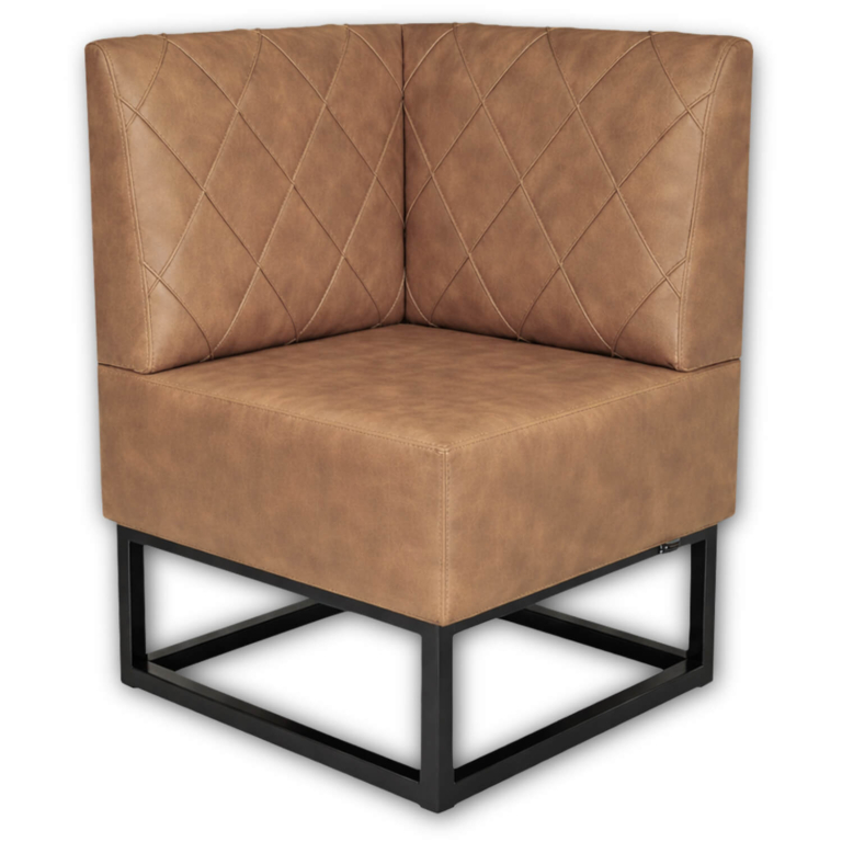 Horeca-Hoek-Eetbank-TROJE-Ary-Cognac-Kunstleer