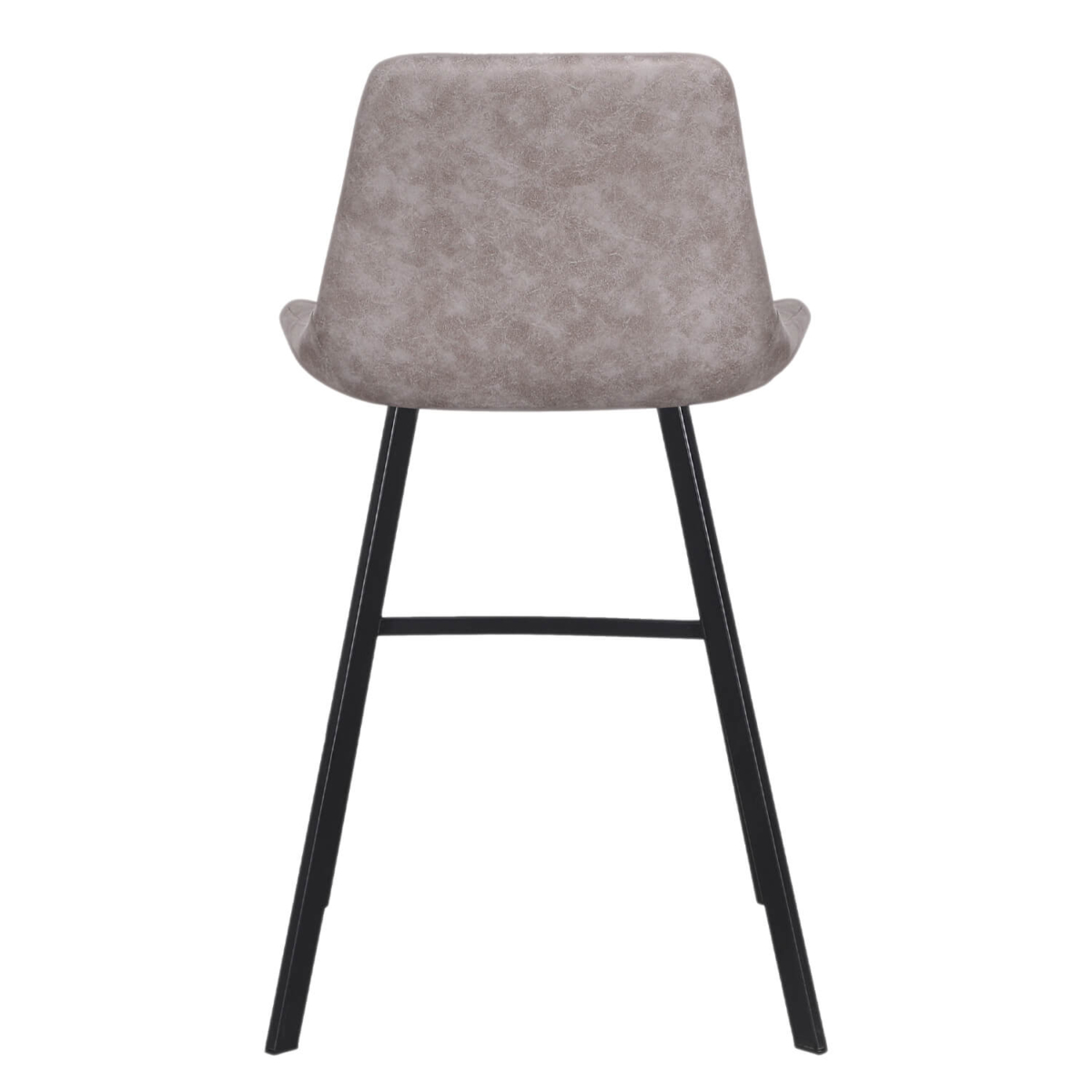 Chaise de Bar en Métal Pour Restaurant - CARMEN - Microfibre Vintage Pebble – Image 5