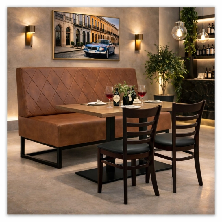 Horeca-Stoel-Set-LINEA-Zwart-Kunstleer