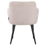 Chaise de Restaurant Avec Accoudoirs - ARTES - Tissu Crème – Image 4