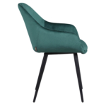 Horeca Armstoel - OSLO - Groen Velvet/Fluweel - Afbeelding 4
