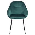 Horeca Armstoel - OSLO - Groen Velvet/Fluweel - Afbeelding 3