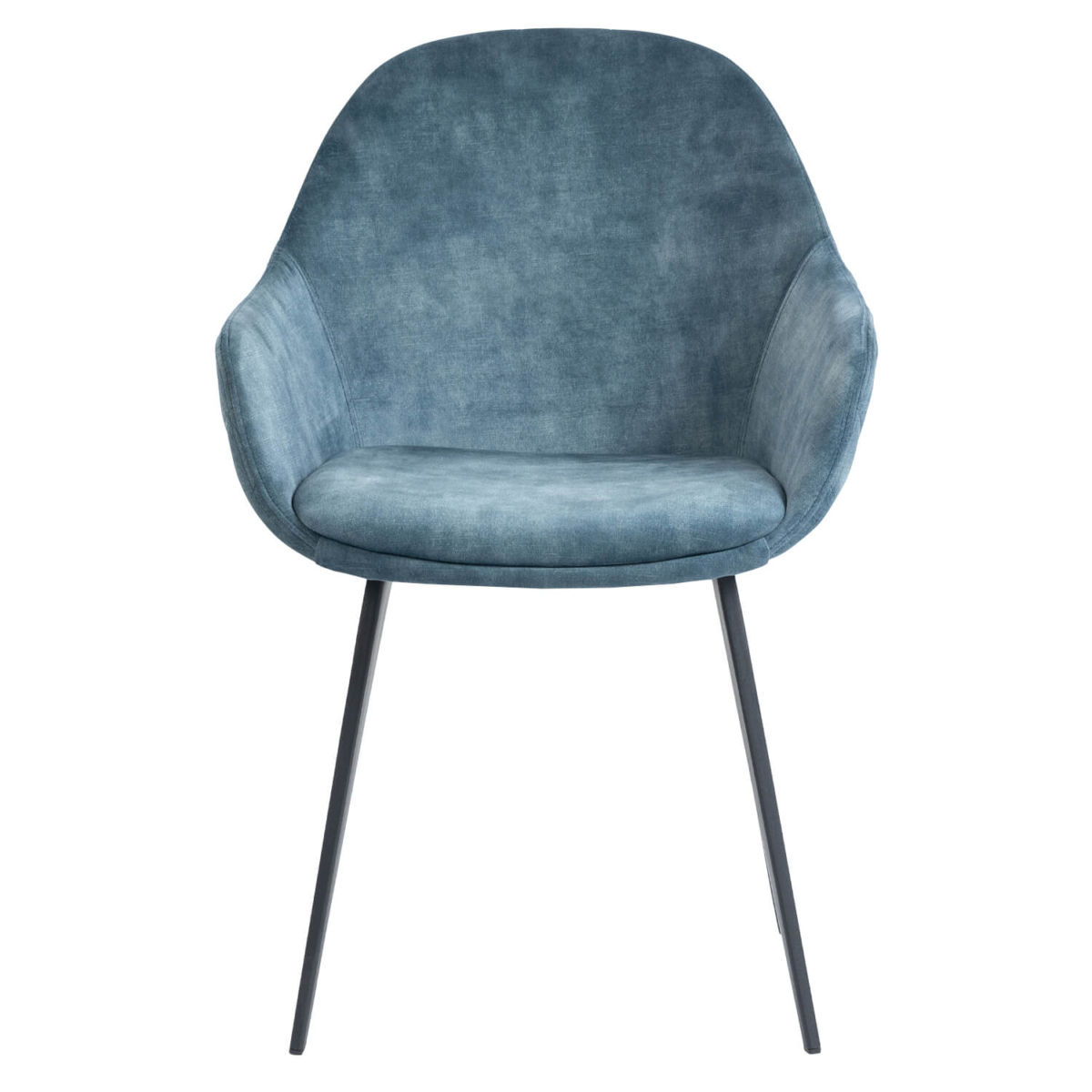 Chaise de Restaurant Avec Accoudoirs - CAMILLE - Velours Bleue Pétrole – Image 3