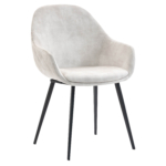 Horeca-Armstoel-CAMILLE-Creme-VelvetFluweel