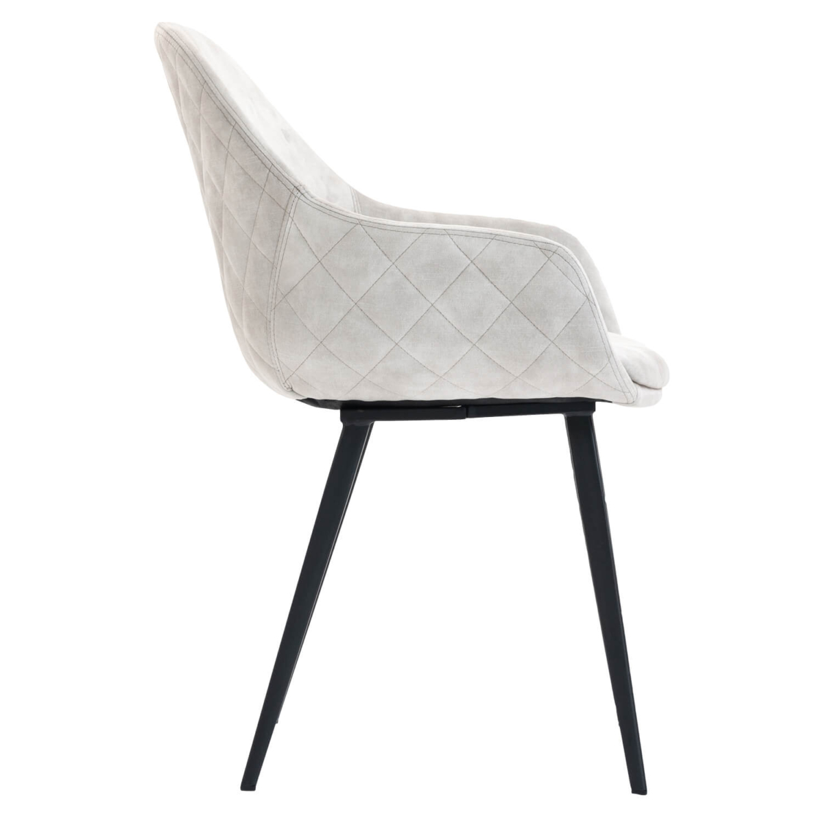 Horeca Armstoel - CAMILLE - Creme Velvet/Fluweel - Afbeelding 4