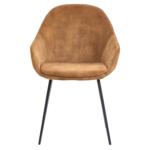 Horeca Armstoel - CAMILLE - Goud Velvet/Fluweel - Afbeelding 2