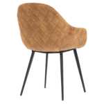 Horeca Armstoel - CAMILLE - Goud Velvet/Fluweel - Afbeelding 4