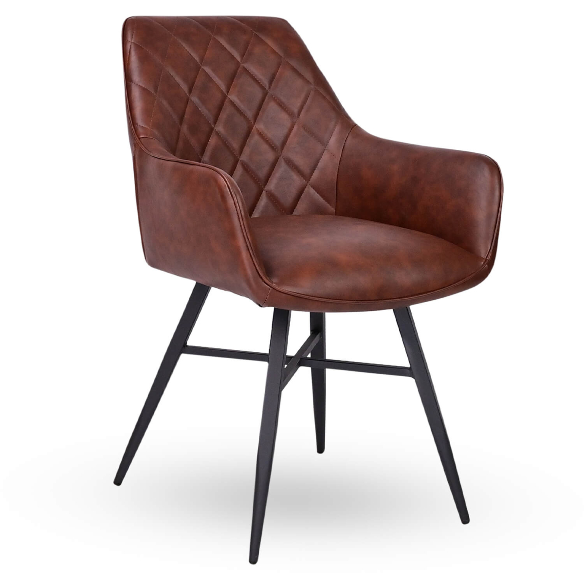 Horeca-Armstoel-LUXOR-Bruin-Kunstleer Horeca-Armstoel-LUXOR-Bruin-Kunstleer