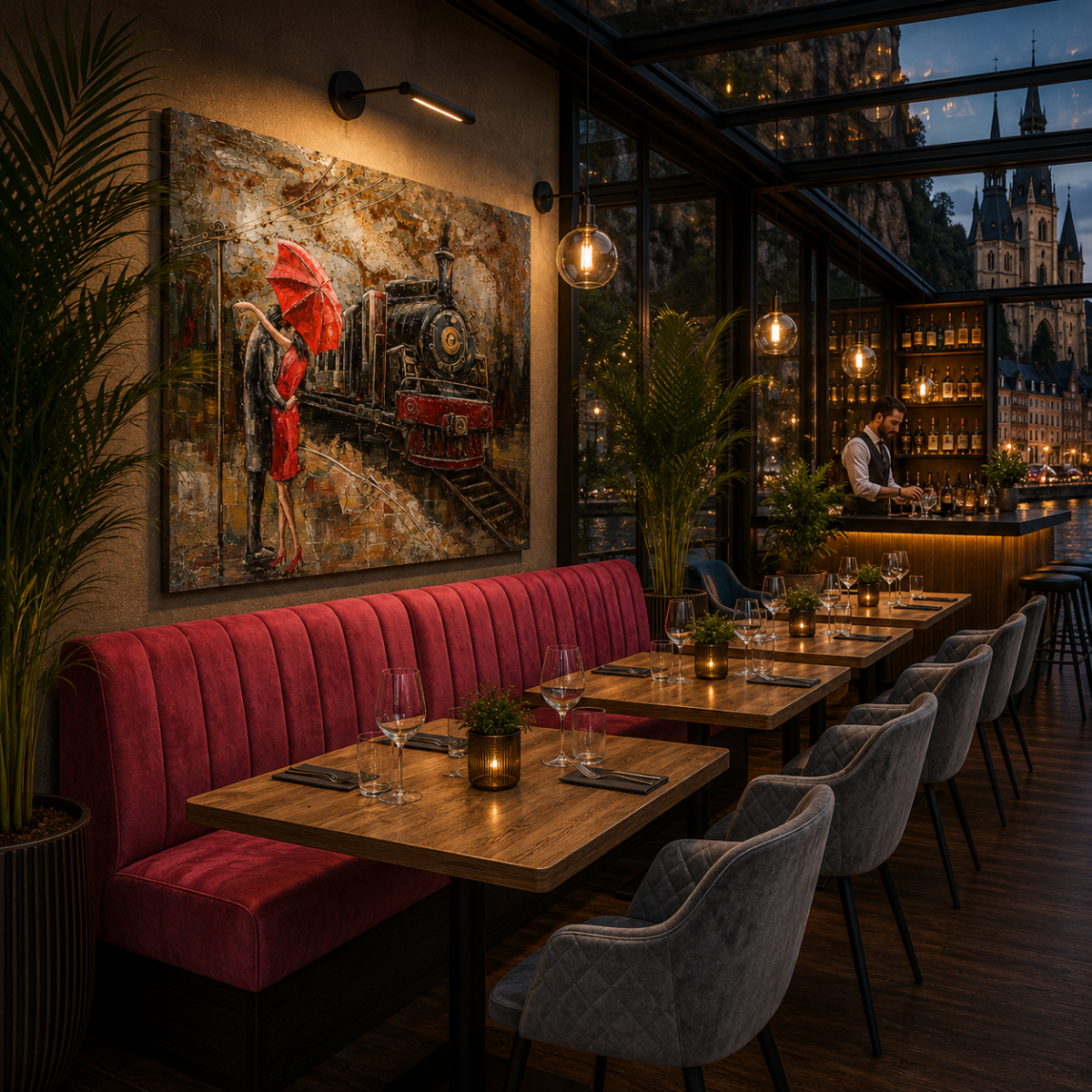 Horeca-Schilderij-3D-Metaal-271-100×100-cm