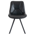 Horeca Stoel - CARMEN - Zwart Vintage Kunstleer - Afbeelding 2