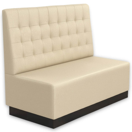 Horeca-Eetbank-NAPOLI-Creme-Stof-140-cm