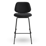 Horeca-Metalen-Barstoel-BELLO-Zwart-Microvezel-1
