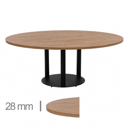 Table de Restaurant Ronde Avec Pied - MADRID K3 - Ø120 cm