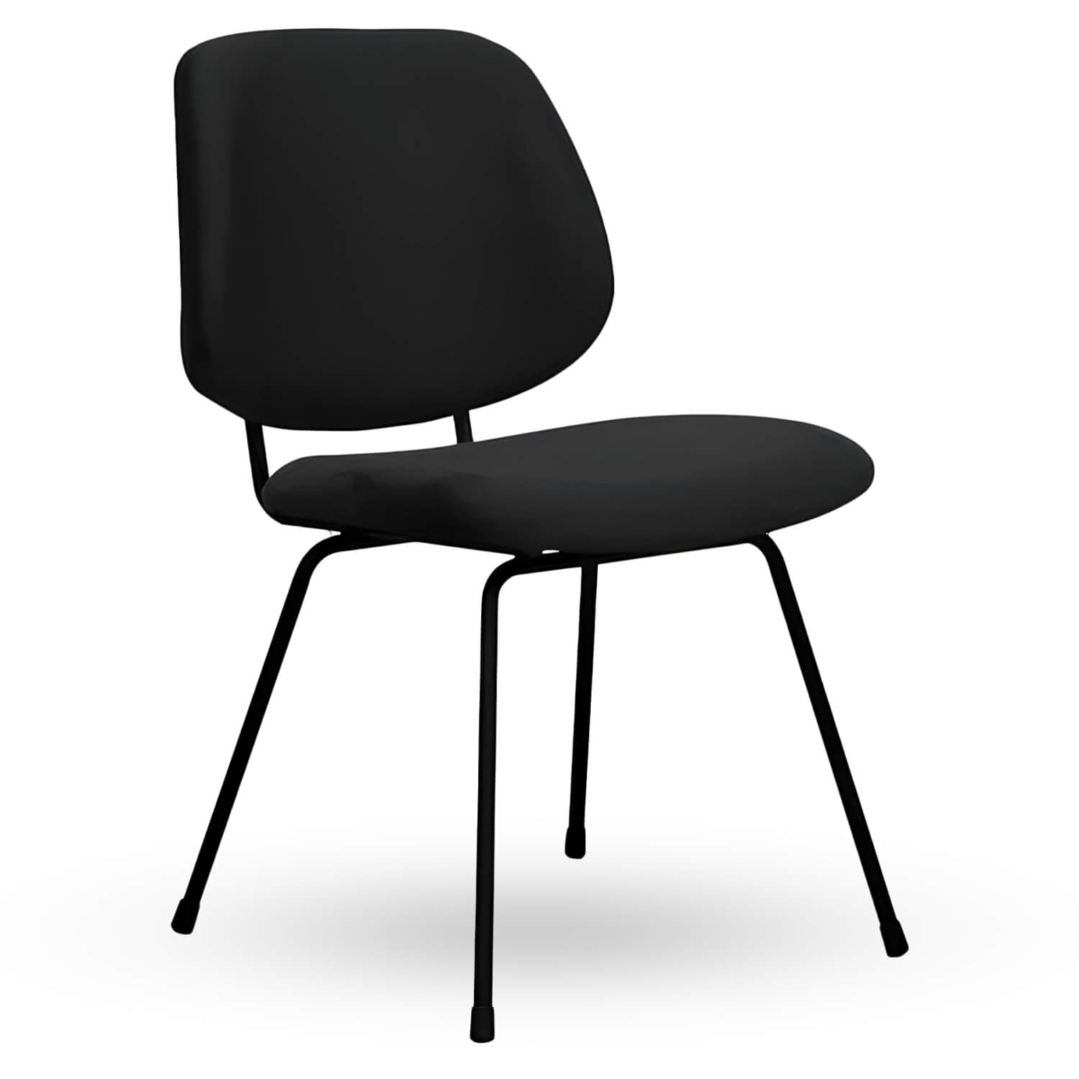 Horeca-Stoel-BELLO-Zwart-Velvet-Fluweel Horeca-Stoel-BELLO-Zwart-Velvet-Fluweel
