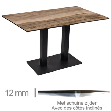 Table de Restaurant Avec Pied - COMPACT INDIAN SHESMAN - 69x120 cm