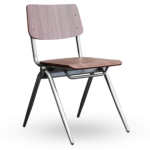 Stapelbare-Schoolstoel-OXFORD-Donker-Bruin-Hout