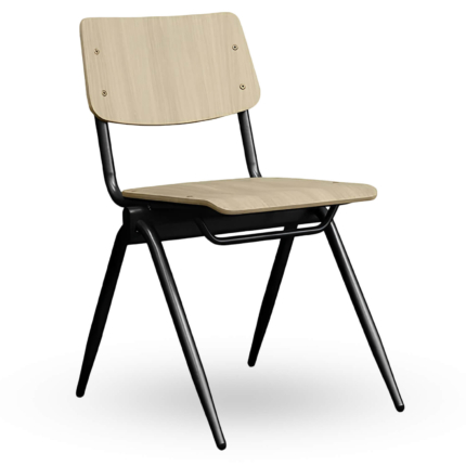 Chaise D'école Empilable - OXFORD - Bois Naturel