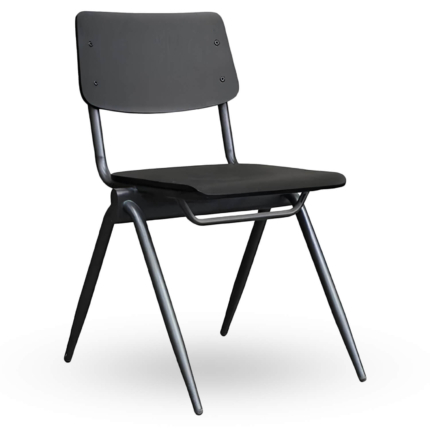 Chaise D'école Empilable - OXFORD - Bois Noir