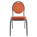 Horeca Stapelstoel - STACK - Oranje Stof - Afbeelding 2
