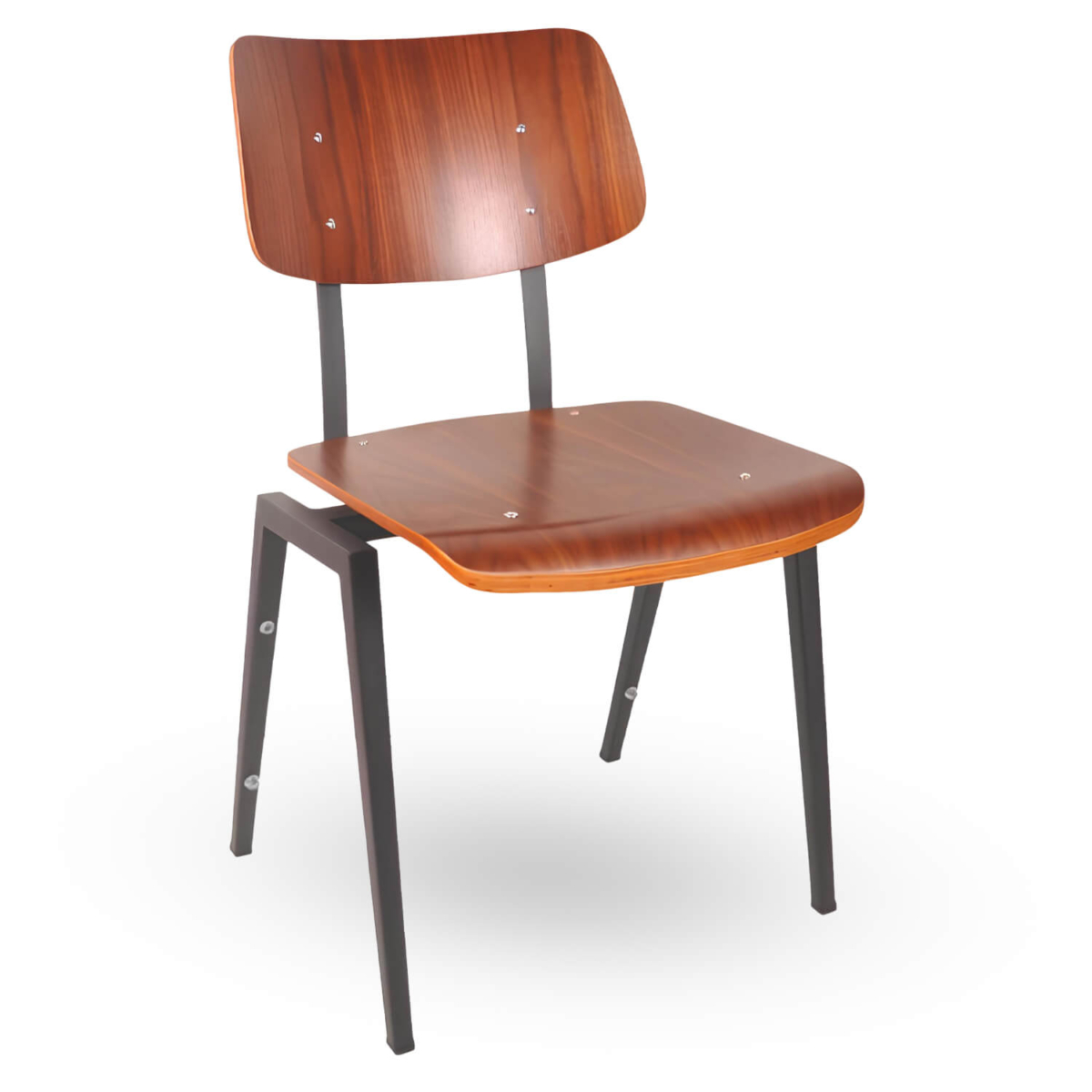 Stapelbare-Schoolstoel-URBAN-Bruin-Hout Stapelbare-Schoolstoel-URBAN-Bruin-Hout